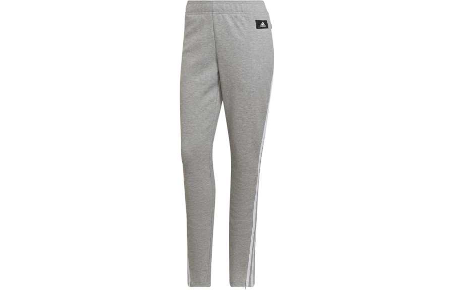 Adidas Adidas Knitted Sweatpants Women's Gray Moderate Slim Fit Pants