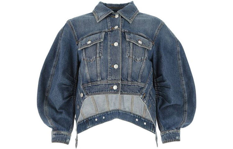 Alexander McQueen Denim Jacket Women's Blue