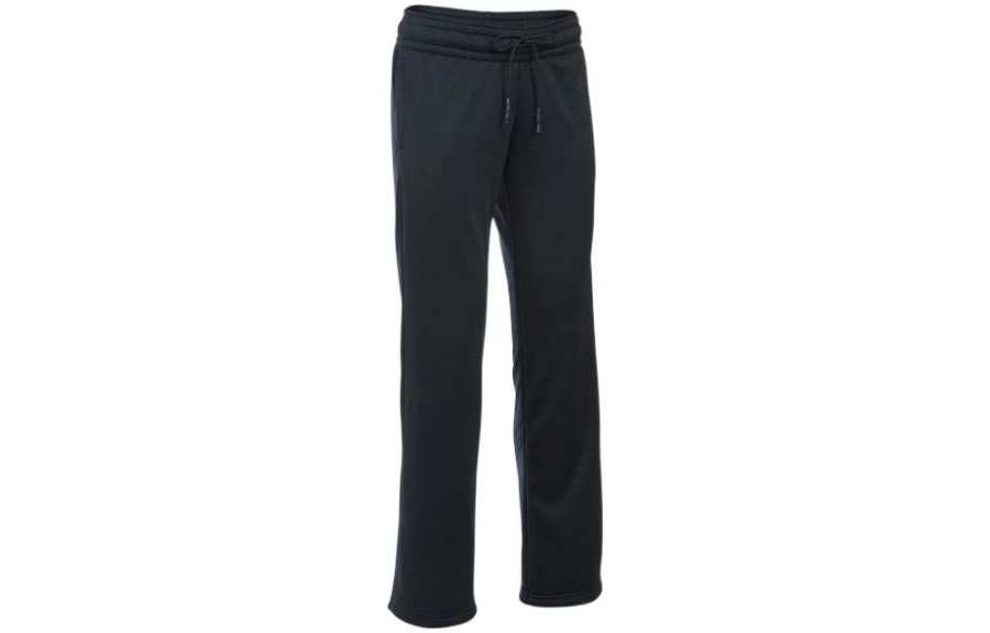 Under Armour Straight Fit Pants Moderate Sweatpants All Women's Black