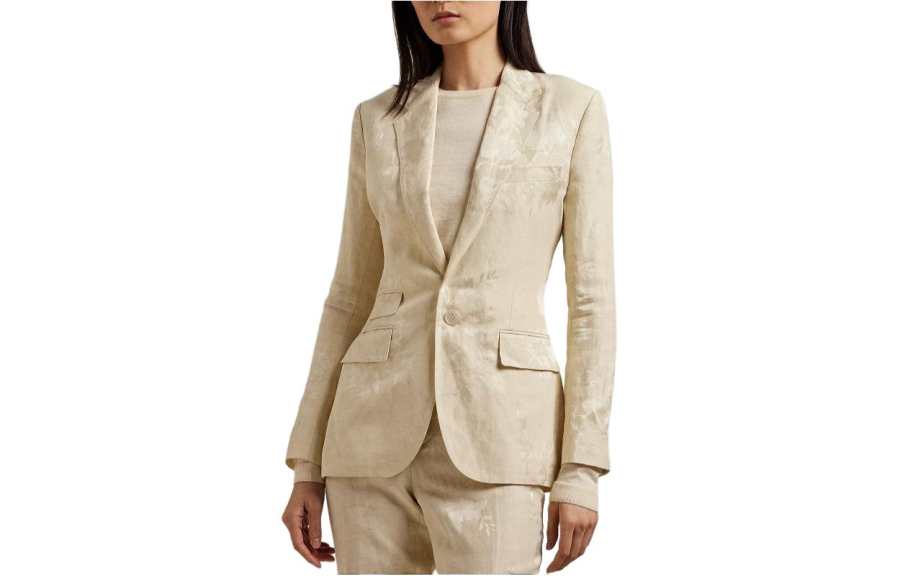 Ralph Lauren Collection SS24 Business Suit Coat Women's Ecru