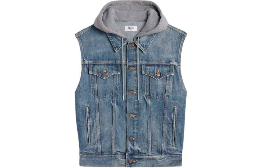 CELINE CELINE Trucker Jacket In Union Wash Denim