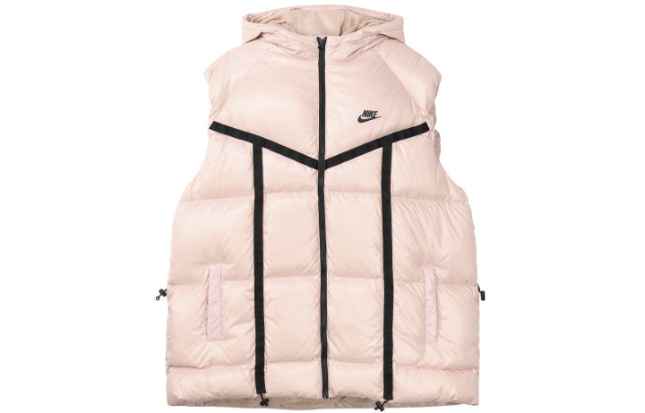 Nike Nike Down Vests Women's Oxford Pink Hooded Non Detachable Moderate Urban Techwear