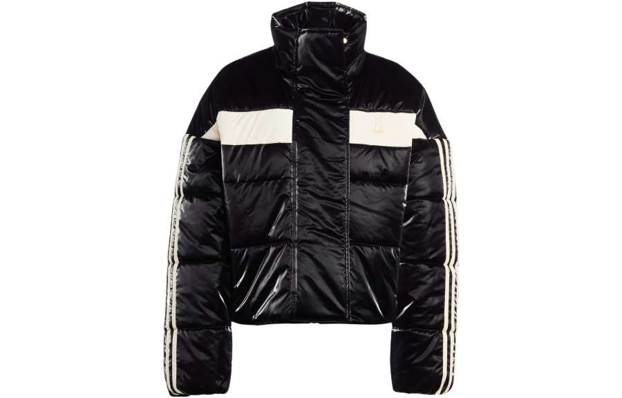 Adidas Originals Puffer Jackets Women's Black Stand Collar Moderate Other