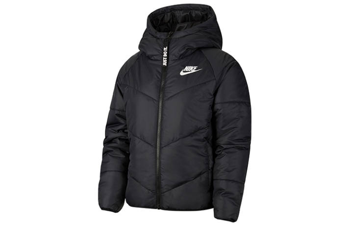 Nike Nike Puffer Jackets Women's Black Hooded Moderate Other