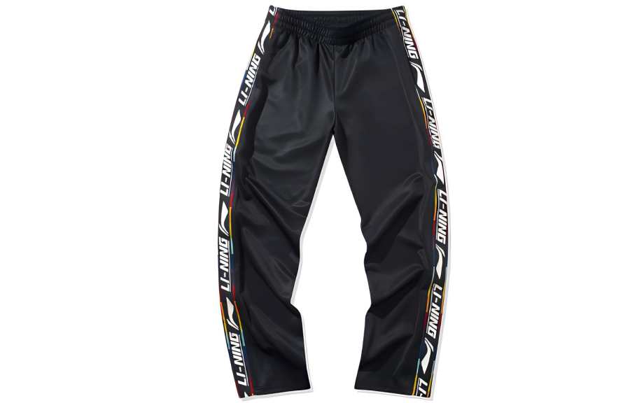 Li-Ning Li Ning Knitted Sweatpants Women's Black Moderate Straight Fit Pants