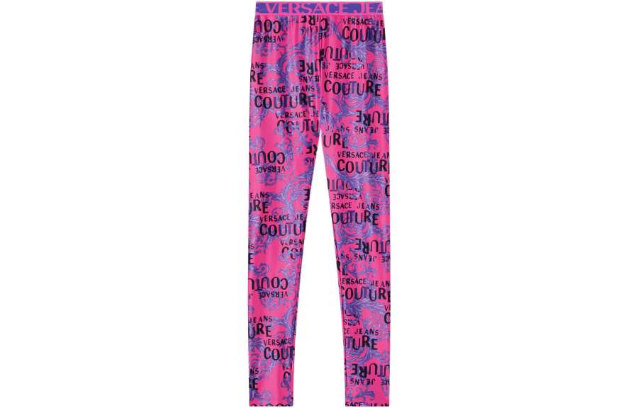 VERSACE JEANS COUTURE SS23 Leggings Women's Pink Moderate