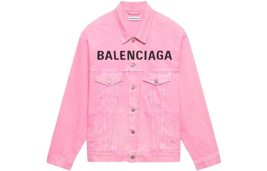 Balenciaga Denim Jacket Women's Pink
