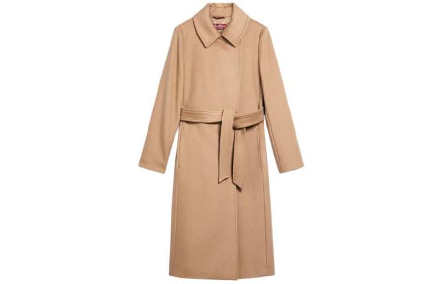 MaxMara Studio MaxMara Bcollag belted wool coat