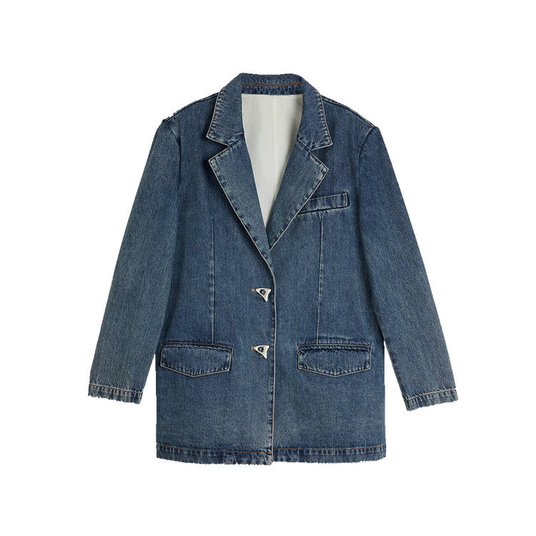 ELLE Business Suit Women's Denim Blue