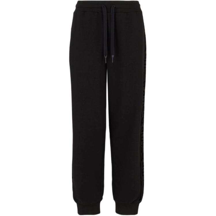 EMPORIO ARMANI EA7 FW24 Casual Pants Loose Fit Women's Black