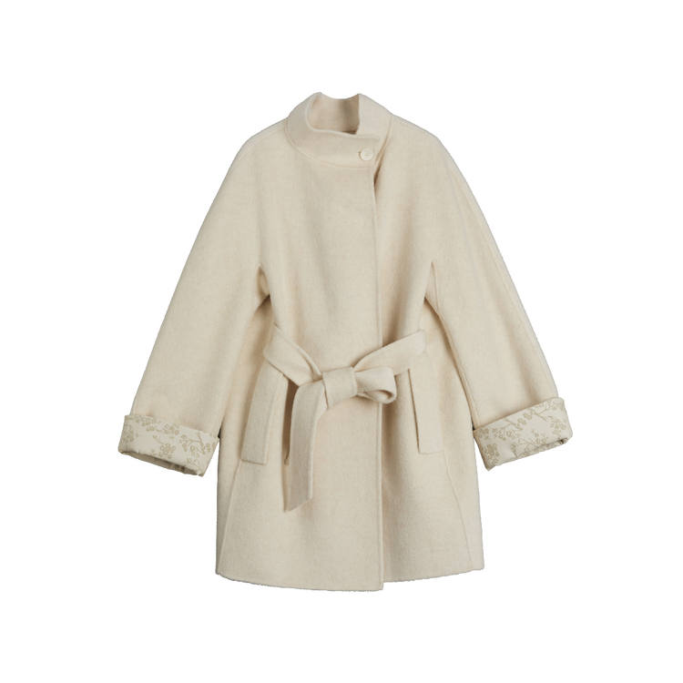 ELLE Coats Women's Beige Yellow