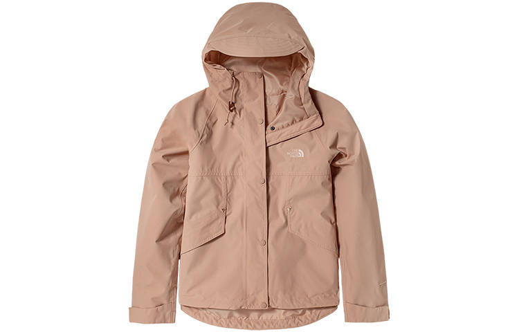 THE NORTH FACE Cropped Coats Women's Pink Hooded Moderate