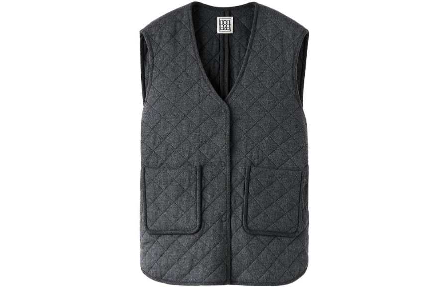 TOTEME Vests Women's Dark Gray Moderate Other