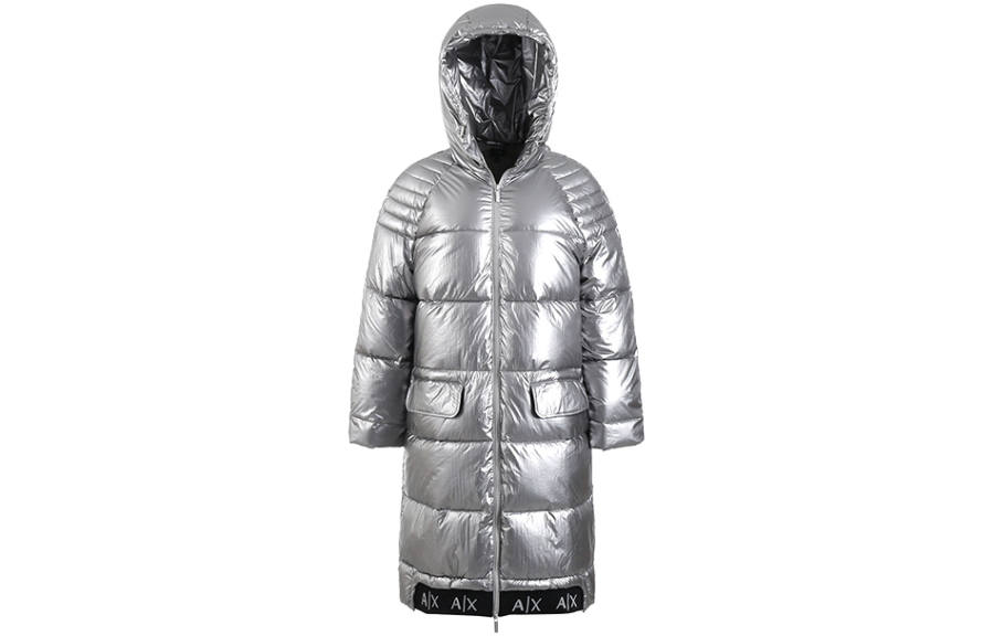 ARMANI EXCHANGE ARMANI EXCHANGEAE SS23 Puffer Jacket Women's Silver