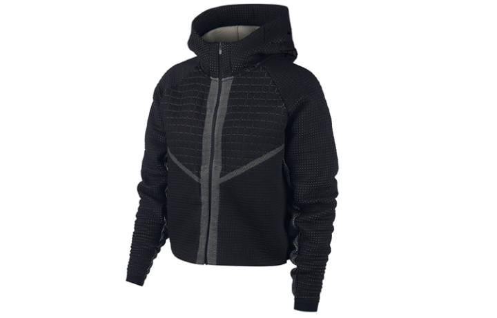 Nike Nike Cropped Coats Women's Black Hooded Moderate