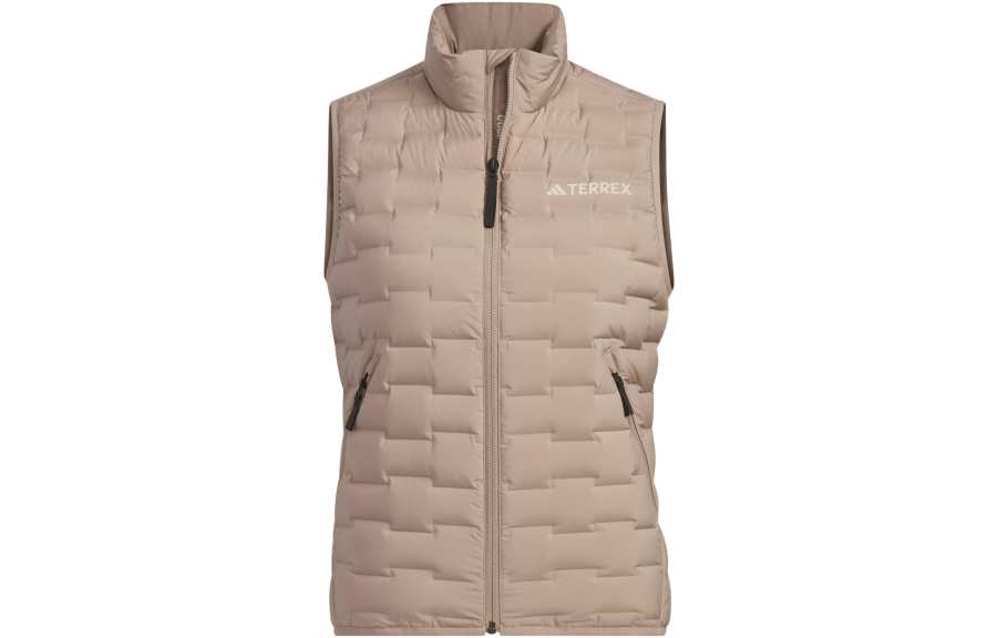Adidas Adidas Down Vests Women's Pink Brown Stand Collar Moderate Other