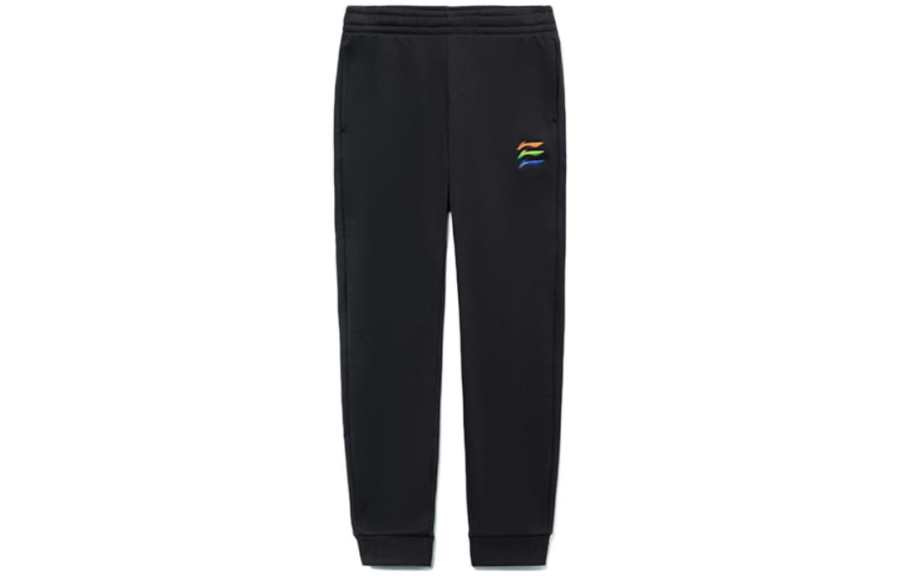 Li-Ning Li Ning Sports Fashion Collection Knitted Sweatpants Women's Black Moderate Cuffed Pants
