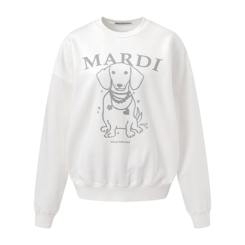 MARDI MERCREDI Pearl Puppy Sweatshirt Women's