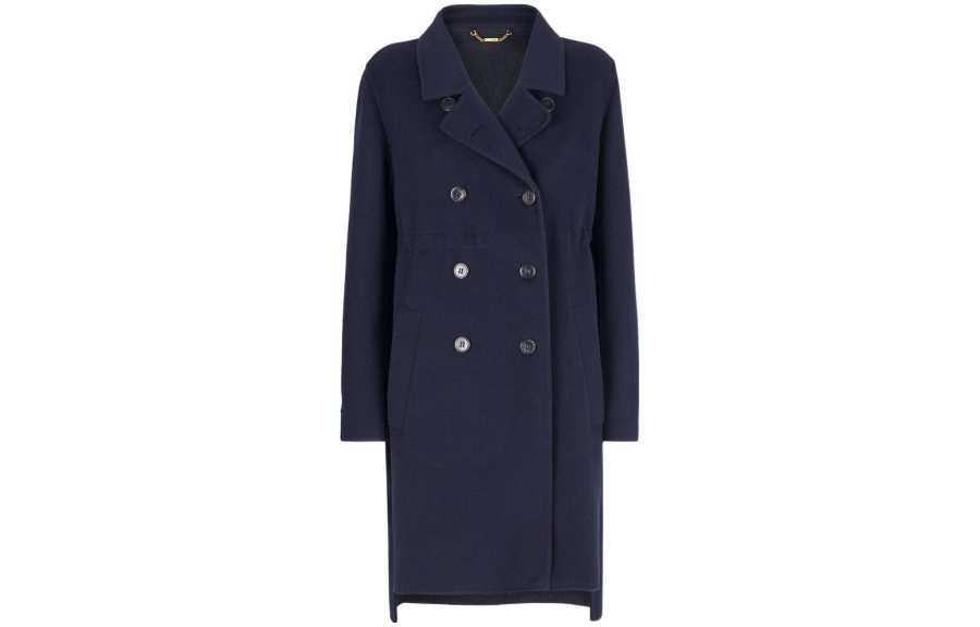 FENDI FW22 Velvet feel Coat Women's Blue