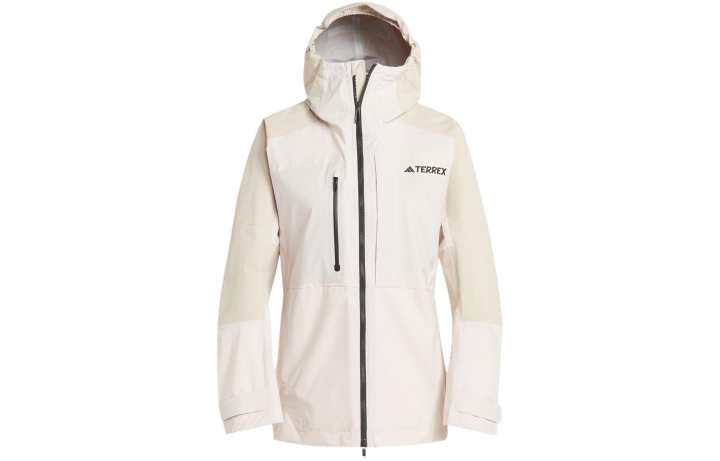 Adidas Adidas Waterproof And Windproof Windbreaker Jacket Women's Light Sesame Earth