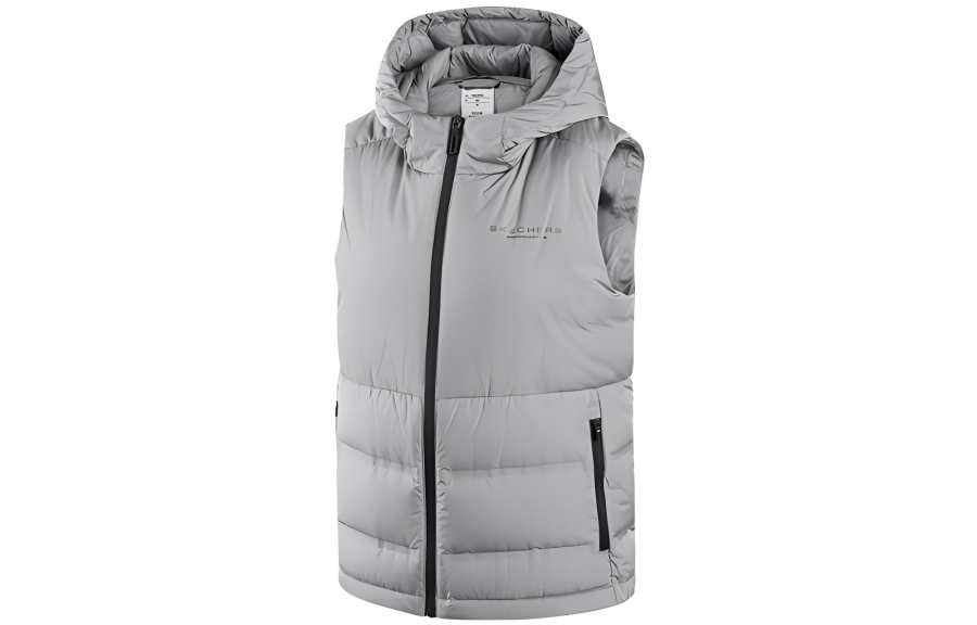 Skechers Down Vest Women's Gray