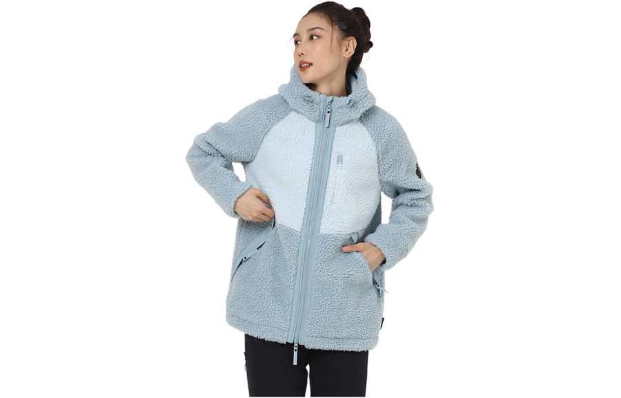 DECATHLON SH500 Fleece Clothing Women's Blue Green