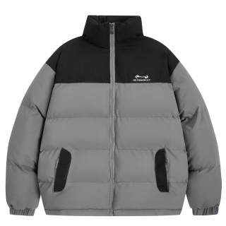 HEYMARKET Puffer Jackets Unisex Stand Collar Thickened Padded Puffer Jacket