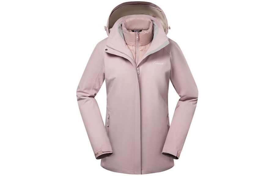 TOREAD Windproof Abrasion Resistant Thermal Windbreaker Jacket Women's Magnetic Tile Powder