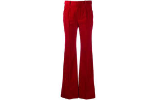 SAINT LAURENT Full Length Pants Women's Red