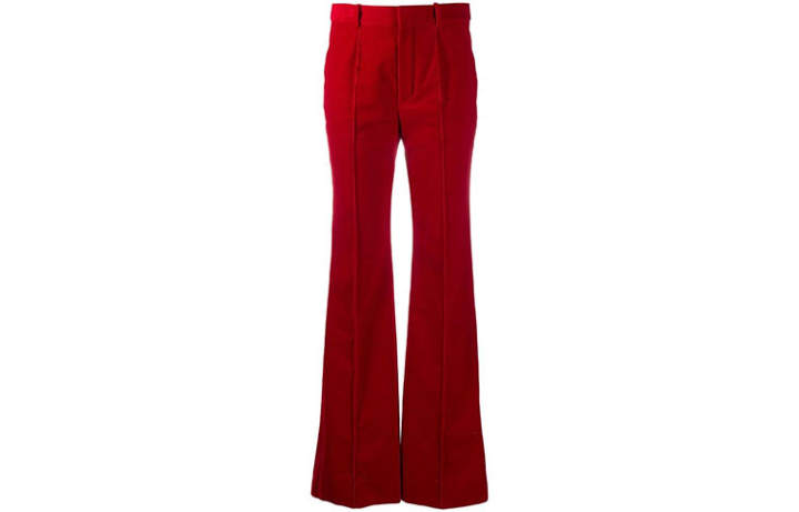 SAINT LAURENT SAINT LAURENT Full Length Pants Women's Red