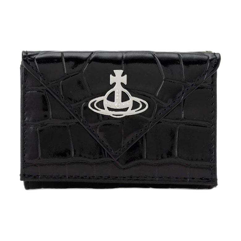 Vivienne Westwood Cow Leather Wallet Mini Women's Black