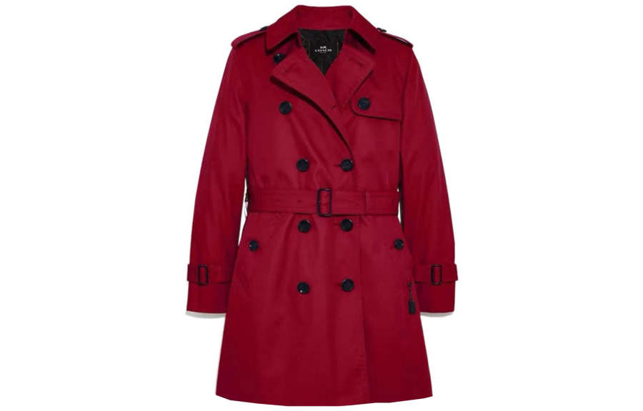 COACH COACH SS21 Trench Coat Women's Red