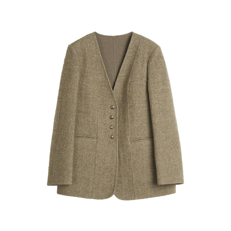 ELLE ELLE Coats Women's Coffee Thickened