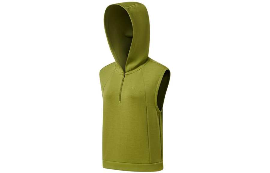 Saucony Vests Women's Avocado Green Hooded Non Detachable Moderate Other