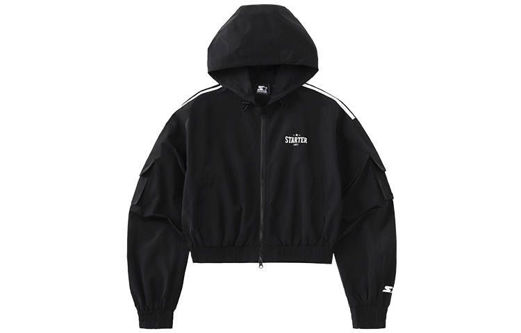 STARTER STARTER Cropped Coats Women's Hooded Moderate
