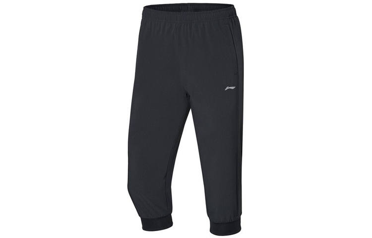 Li-Ning Li Ning Training Series Knitted Sweatpants Women's Black Moderate Straight Fit Pants