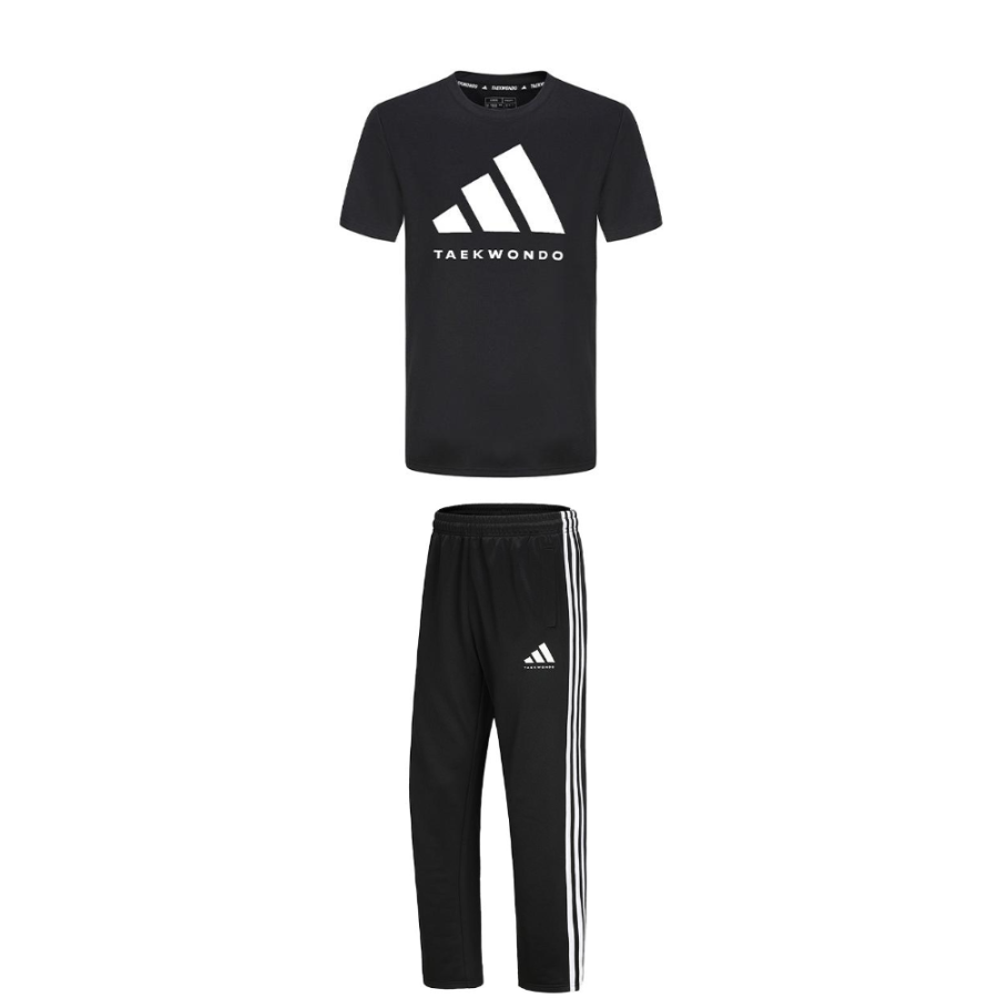 Adidas Adidas Taekwondo Casual Sportswear Unisex Black White