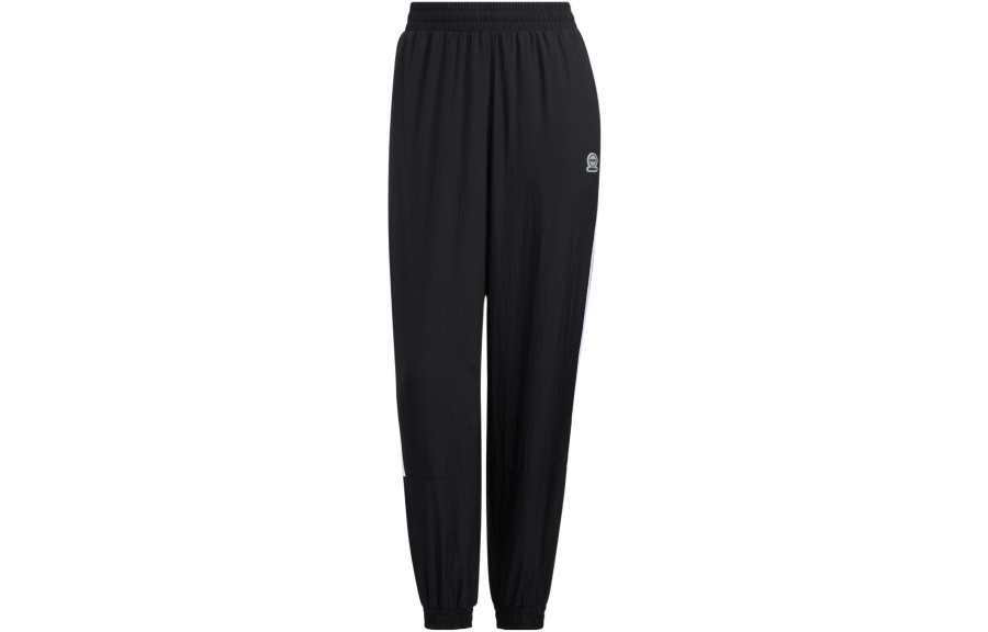 Adidas Neo Knitted Sweatpants Women's Black Moderate Cuffed Pants