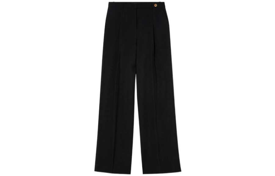 VERSACE VERSACE Medusa Button High Waist Tailored Pants