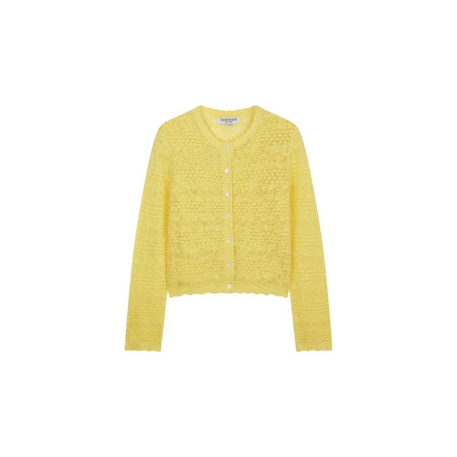 Teenie Weenie Knitwear Women's Crew Neck Moderate Cardigan
