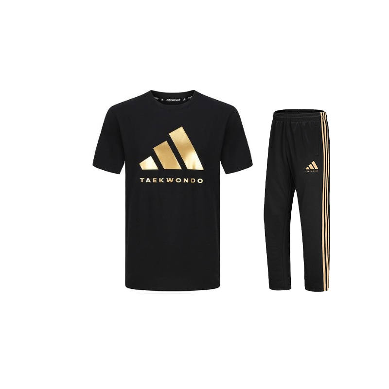 Adidas Adidas Taekwondo Casual Sportswear Unisex Black Gold