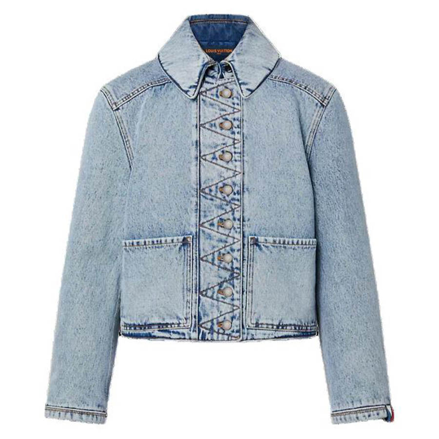 LOUIS VUITTON LOUIS VUITTON Bleached Denim Boxy Jacket