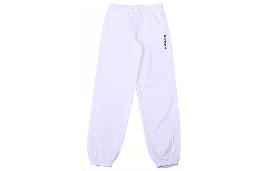 Converse Converse Knitted Sweatpants Women's White Thickened Cuffed Pants