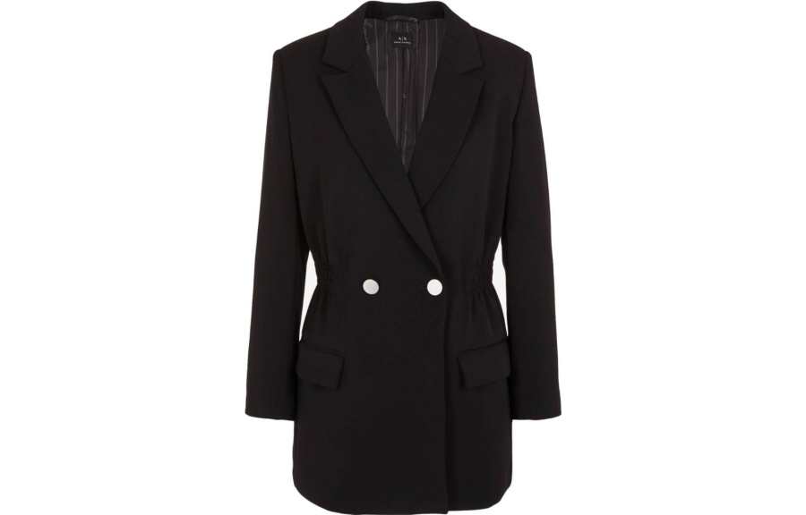 ARMANI EXCHANGE Business Suits Women's Black Suit Collar Moderate Other