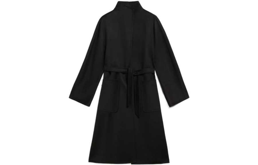 MaxMara MaxMara Velvet Jackets Women's Black Stand Collar Moderate