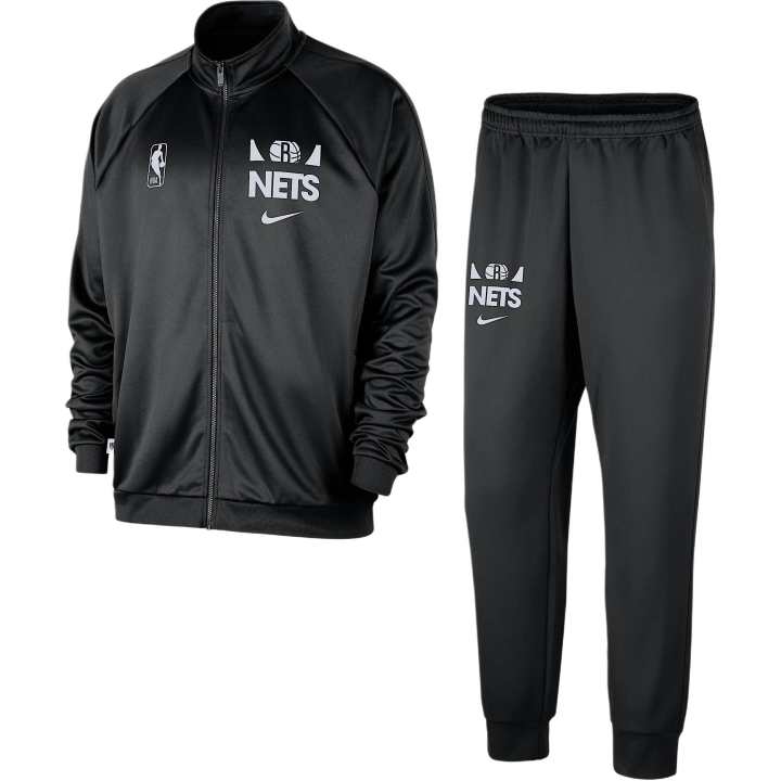 Nike Nike x NBA Brooklyn NetsClub Casual Sportswear Men's Set Black/White