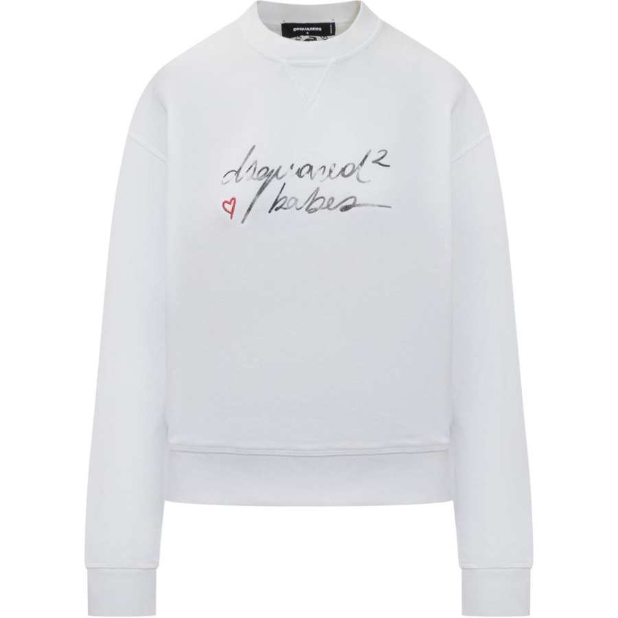 DSQUARED 2 Dsquared2 Logo Printed Crewneck Sweatshirt