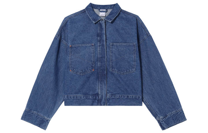 Nike Nike Sportswear Denim Jacket Women's Medium Blue