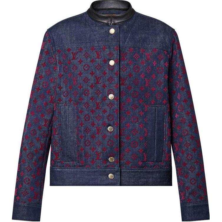 LOUIS VUITTON LOUIS VUITTON Flocked Monogram Denim Jacket