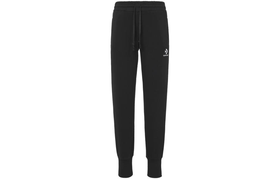 Converse Knitted Sweatpants Women's Black Moderate Straight Fit Pants
